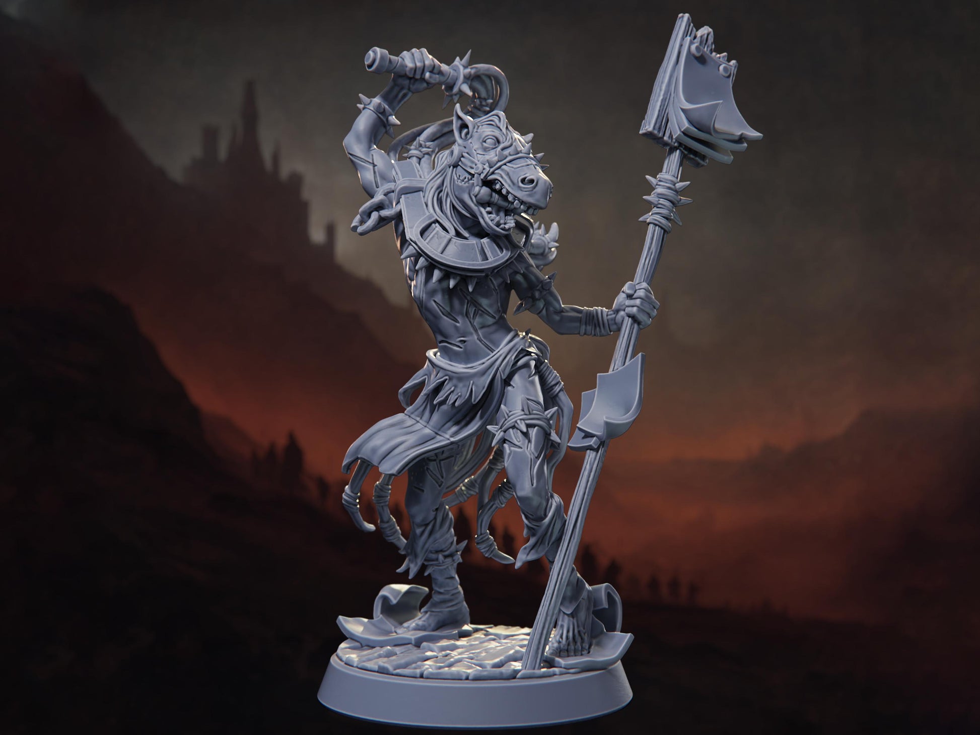 The Lasher - Crusade of Penitence - Highly Detailed Resin 8k 3D Printed Miniature