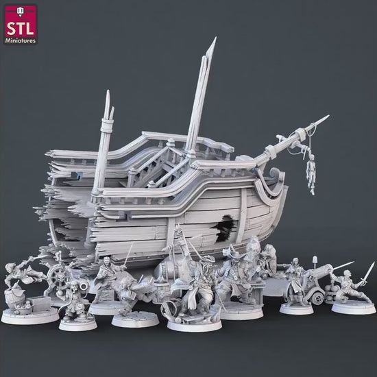 Pirate Miniatures and Themed Props/Scatter Terrain/Scenery - D&D