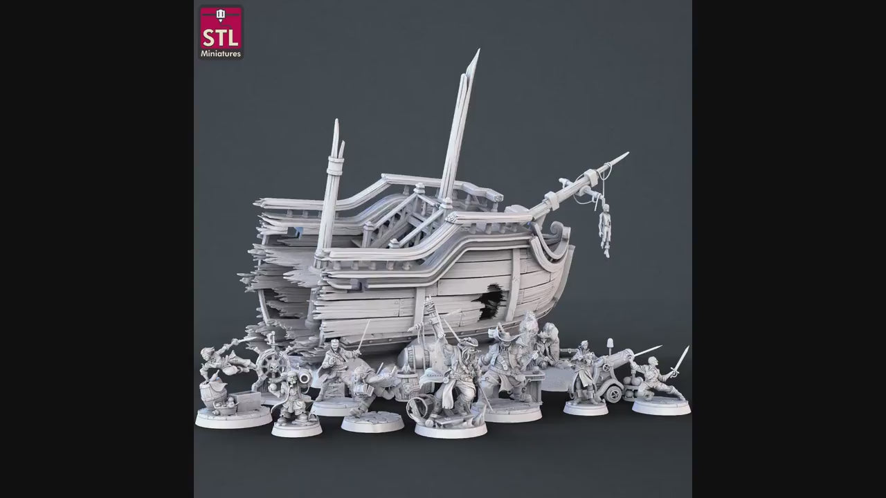 Pirate Miniatures and Themed Props/Scatter Terrain/Scenery - D&D