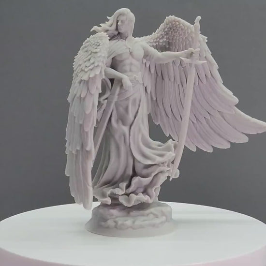 Fallen Angel - The Abyss Gazes Also - Highly Detailed Resin 3D Printed Miniature