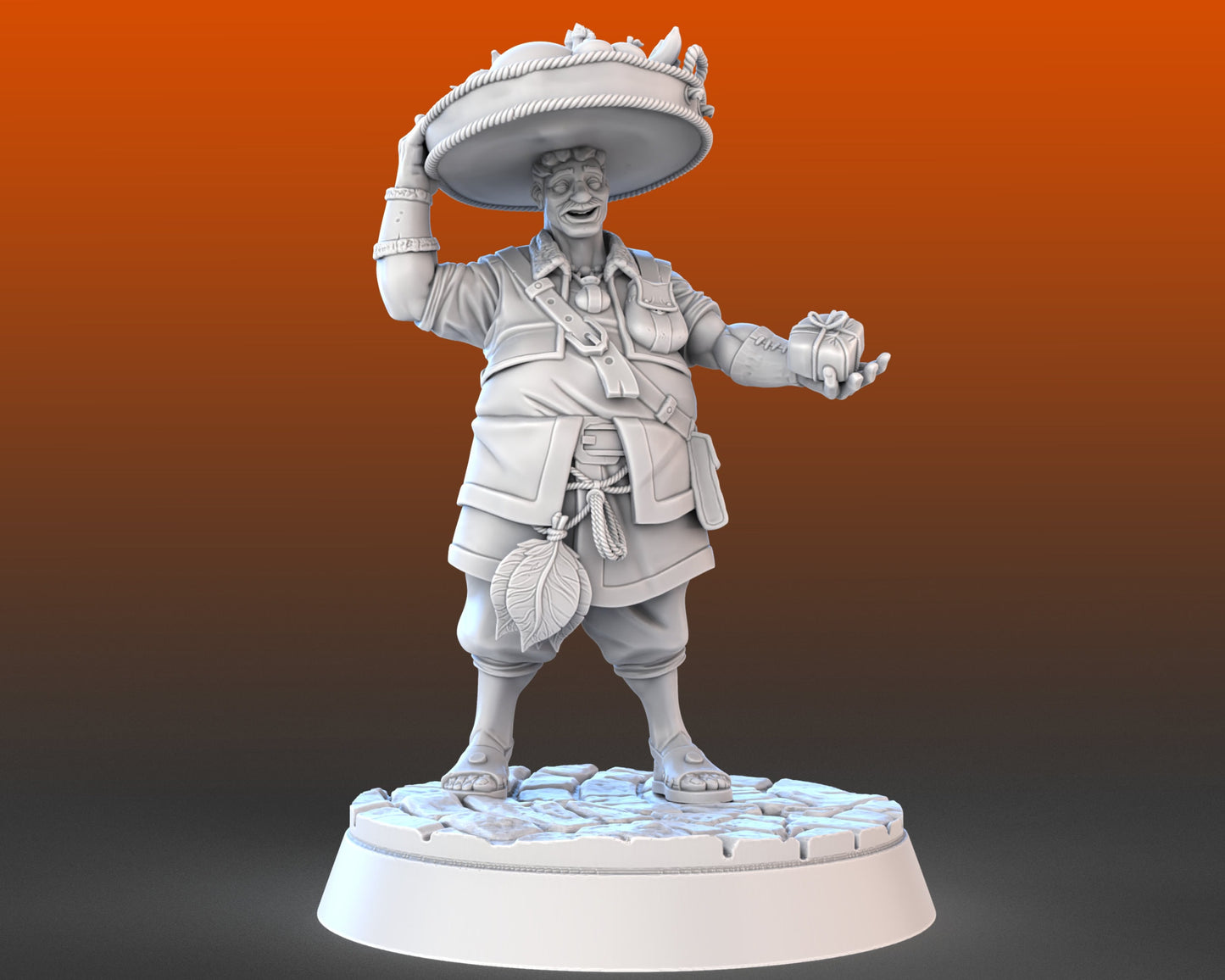 Food Vendors and Props - High Detail Resin 3D Printed Miniatures