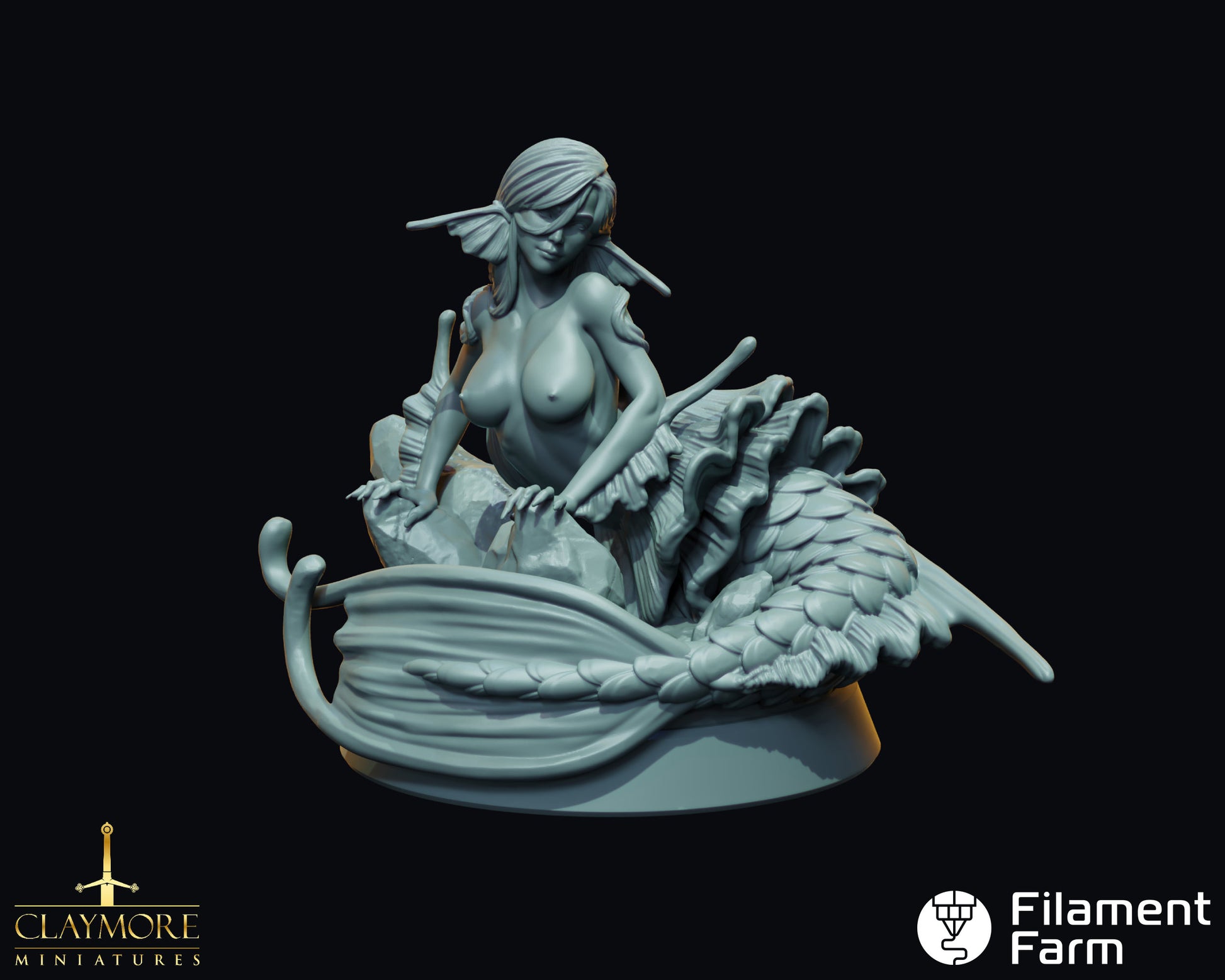 Siren - Curse of the Drowned Crew - Highly Detailed Resin 3D Printed Miniature