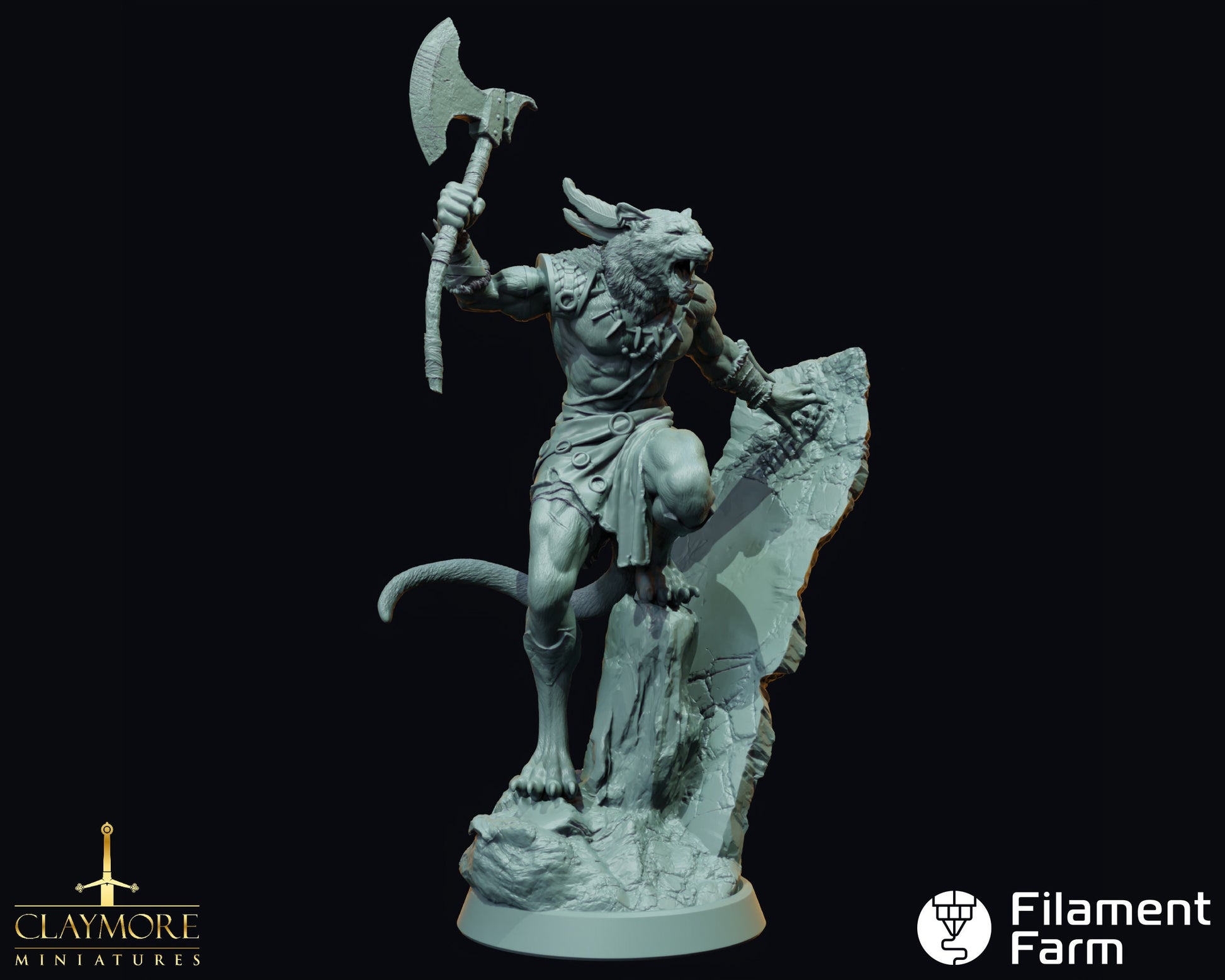 Bloodpaw - Calling of the Dragon Queen - Highly Detailed Resin 3D Printed Miniature