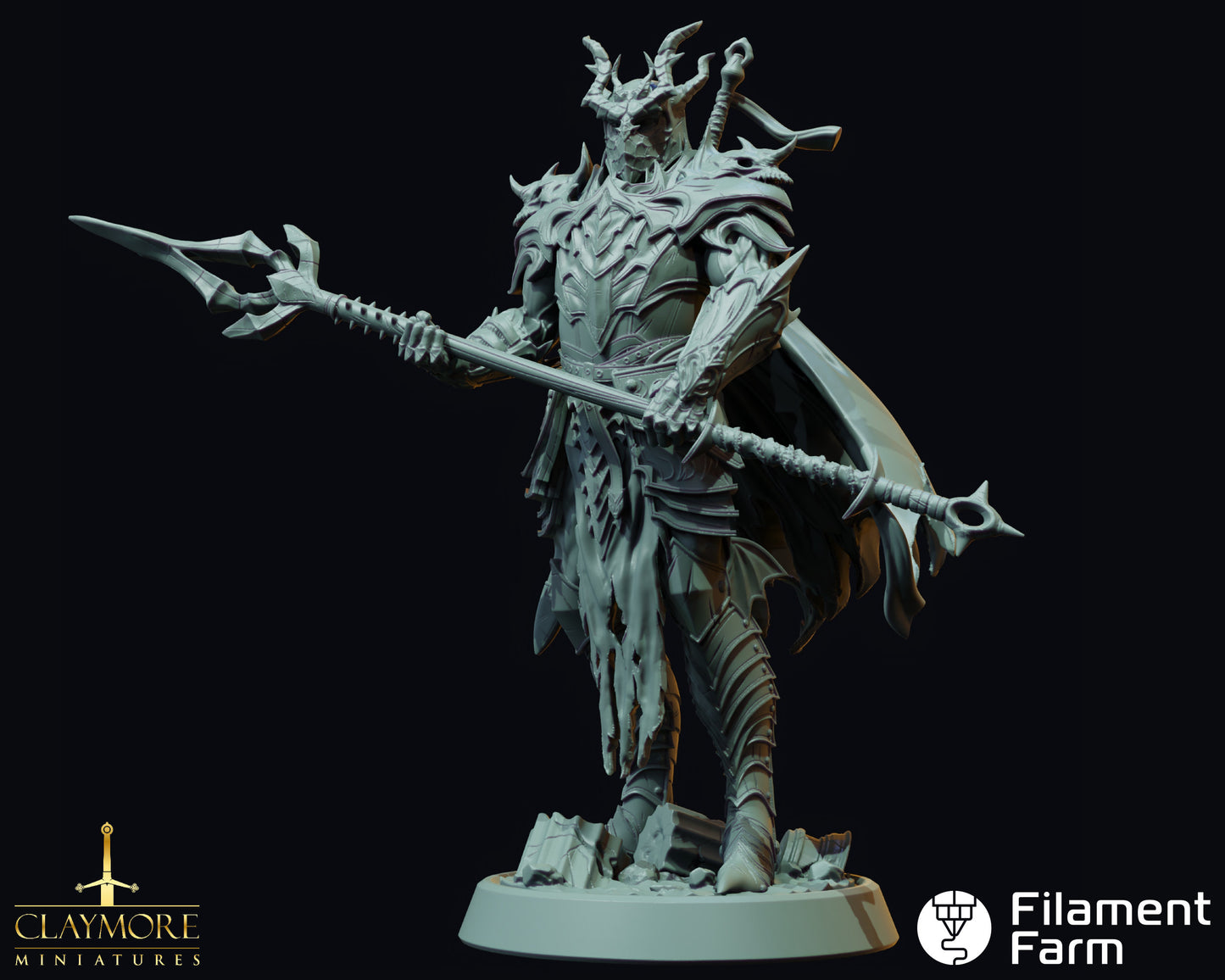 Dragon Cult Knight - Calling of the Dragon Queen - Highly Detailed Resin 3D Printed Miniature