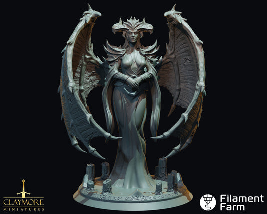Glasya - The Abyss Gazes Also - Highly Detailed Resin 3D Printed Miniature