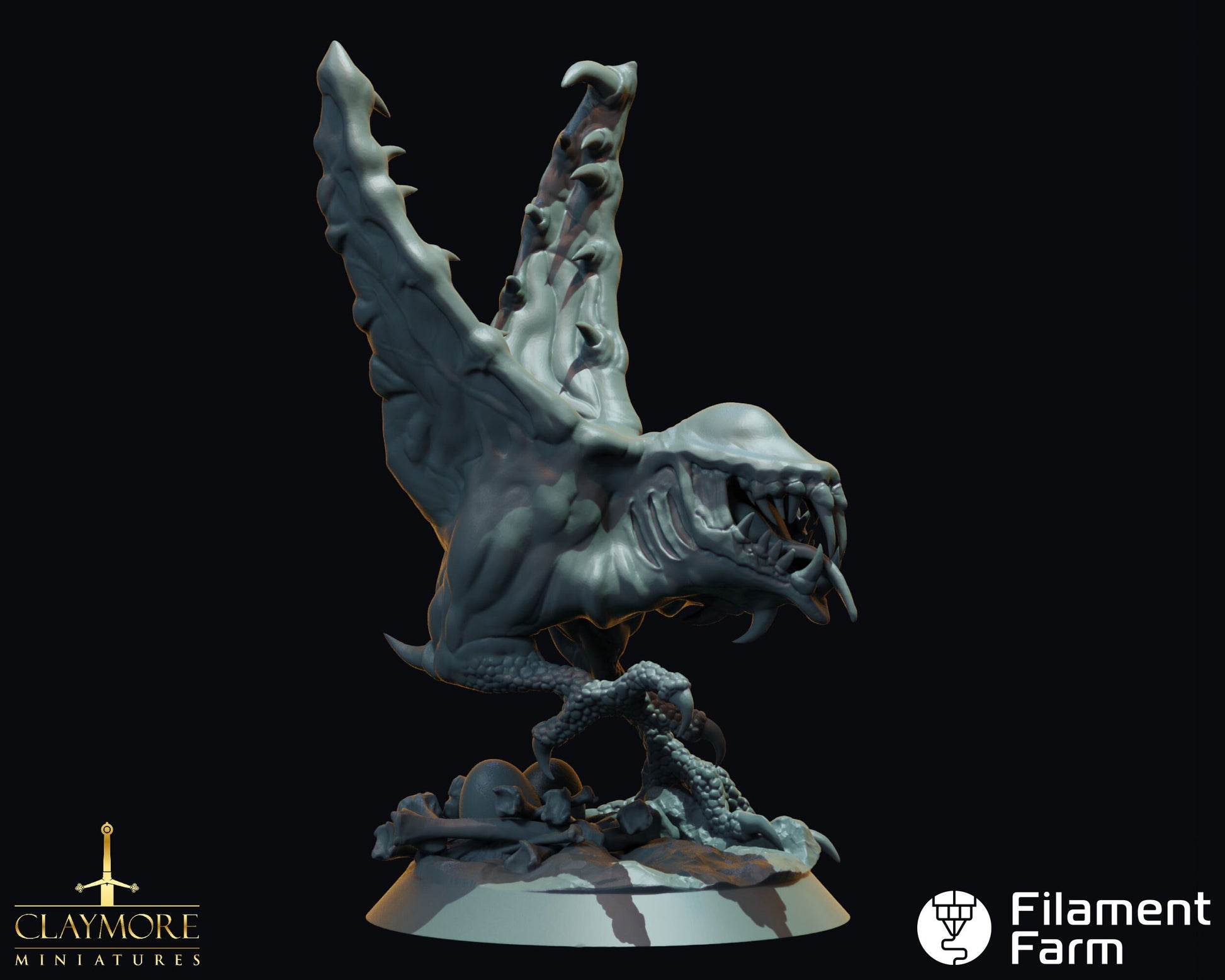 Abyssal Chicken - The Abyss Gazes Also - Highly Detailed Resin 3D Printed Miniature