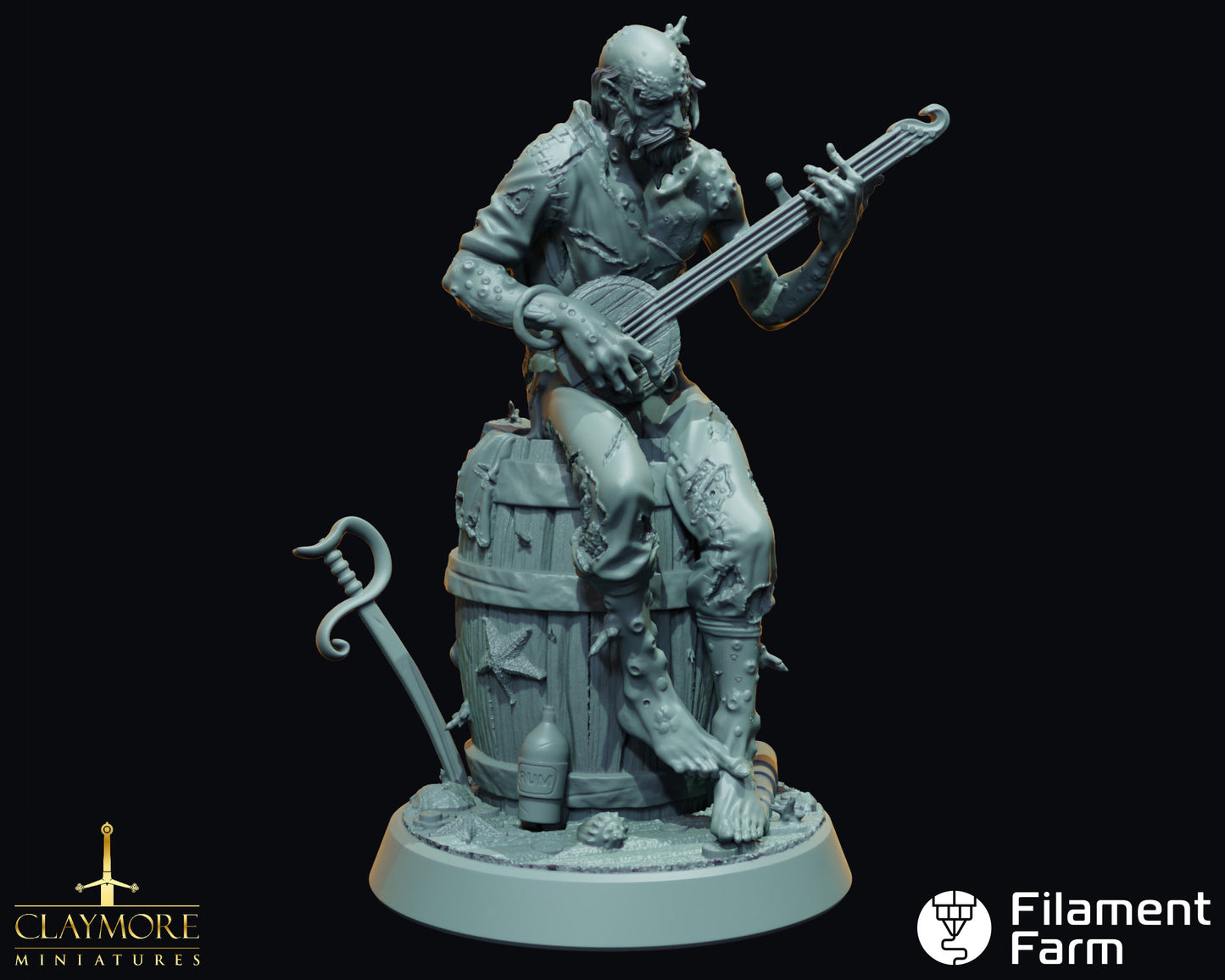 Drowned Ghast - Curse of the Drowned Crew - Highly Detailed Resin 3D Printed Miniature