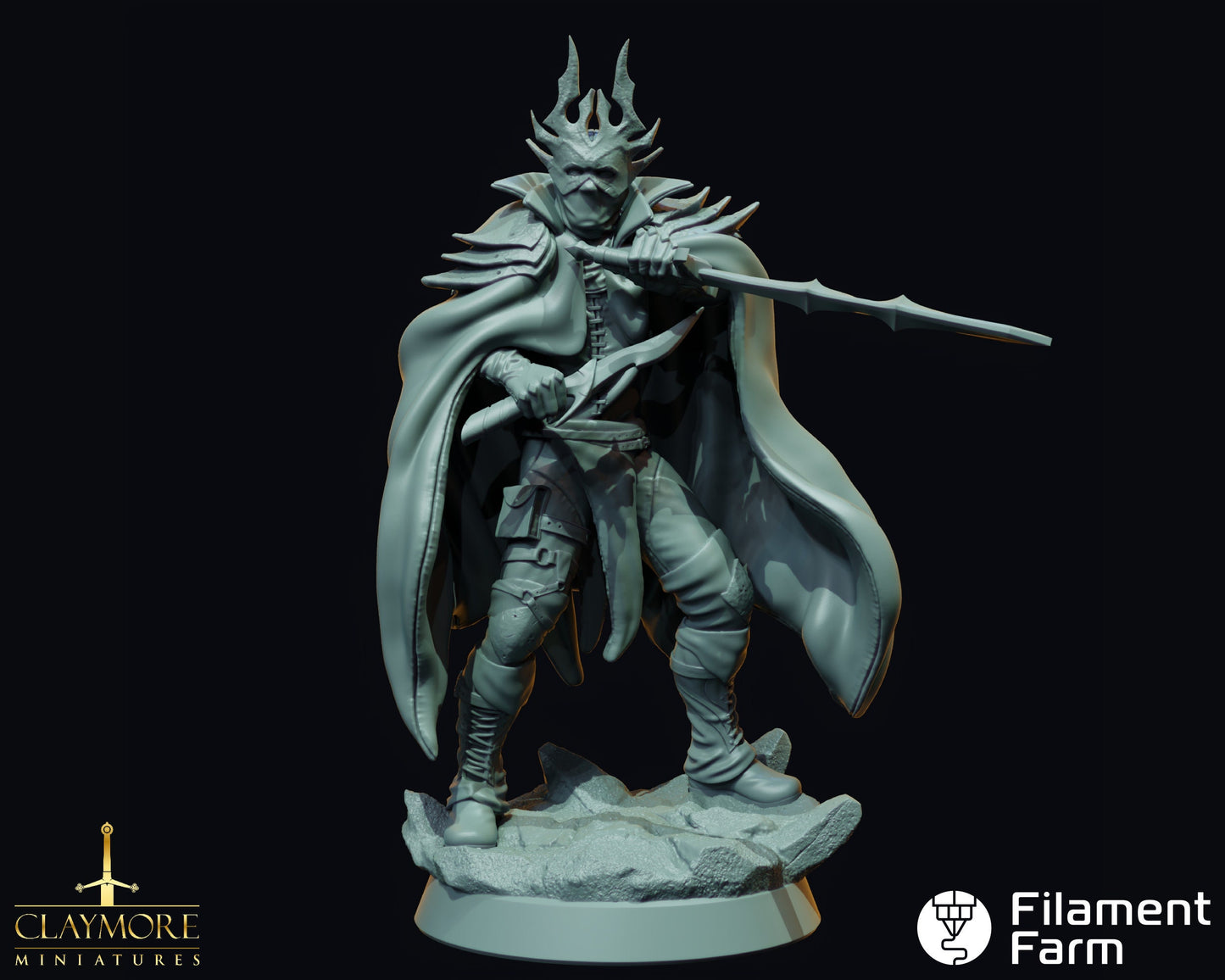 Dragon Cult Assassin - Calling of the Dragon Queen - Highly Detailed Resin 3D Printed Miniature