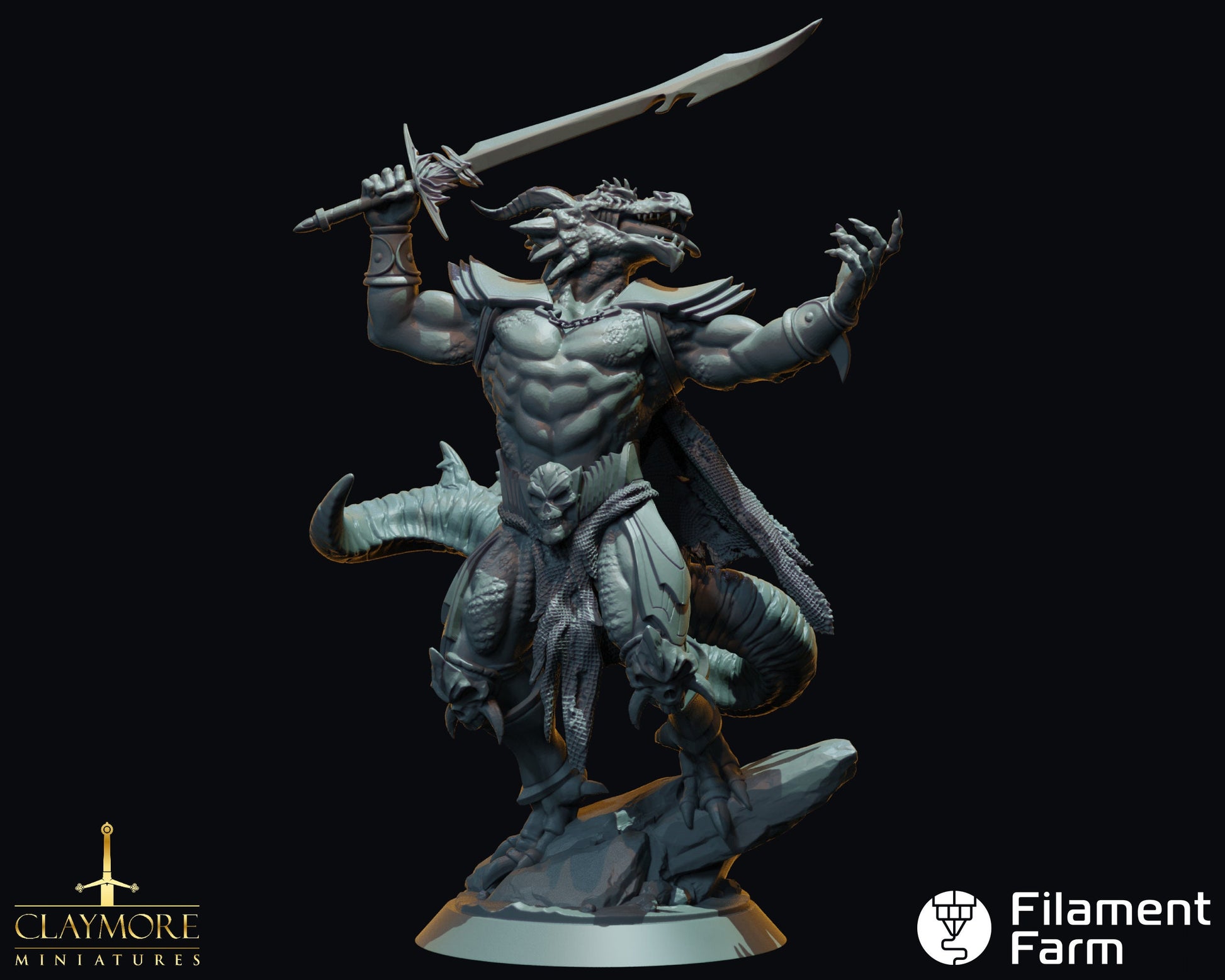 Karvxees The Cruel - The Abyss Gazes Also - Highly Detailed Resin 3D Printed Miniature