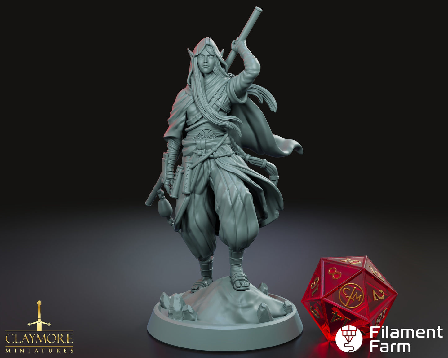 The Wanderer - Death in the Dunes - Highly Detailed Resin 3D Printed Miniature