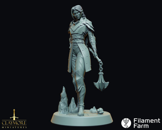 Drow Warrior - Dwellers of the Underdark - Highly Detailed Resin 3D Printed Miniature