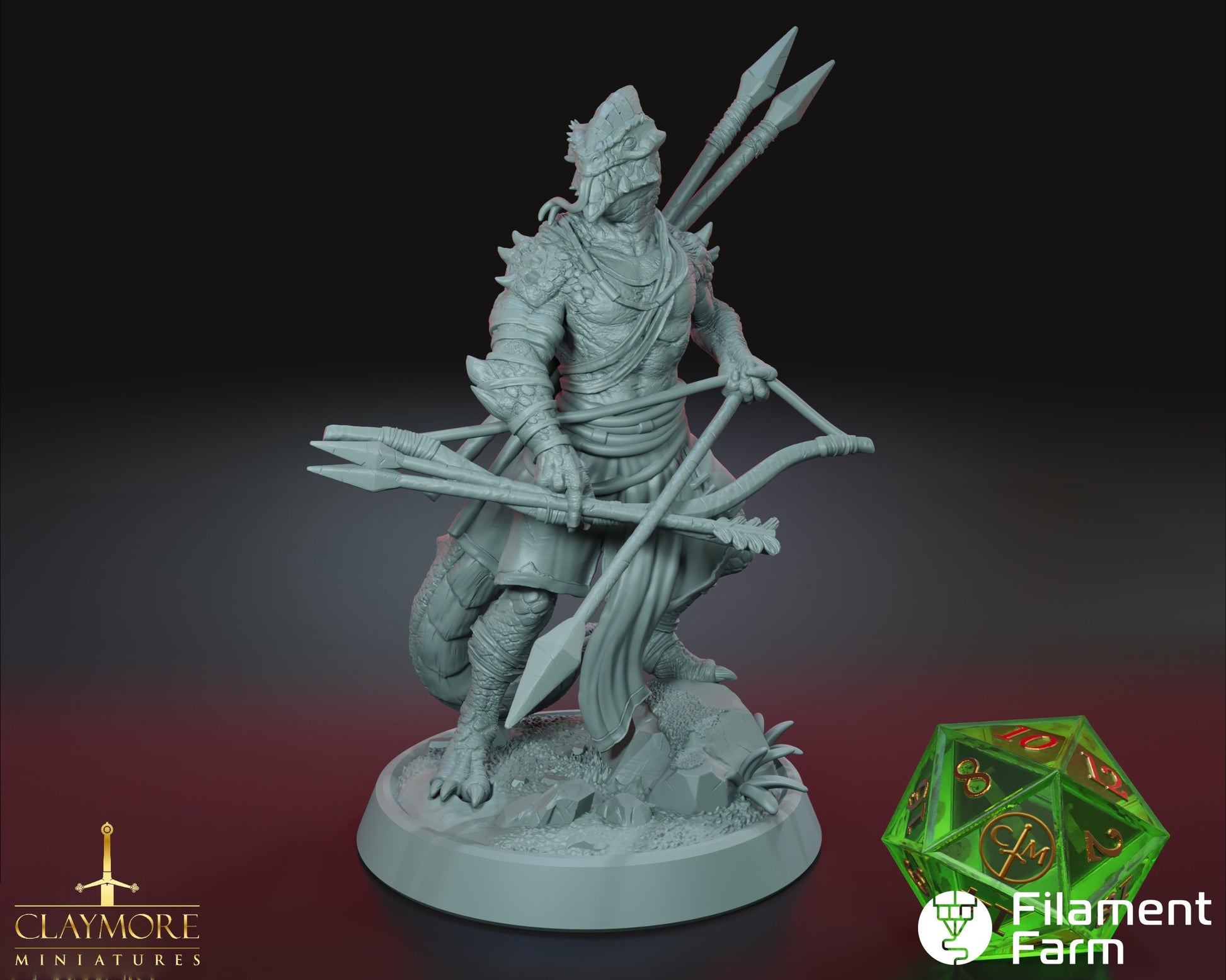 Hunter Salamandra - The Lost Expedition - Highly Detailed Resin 3D Printed Miniature
