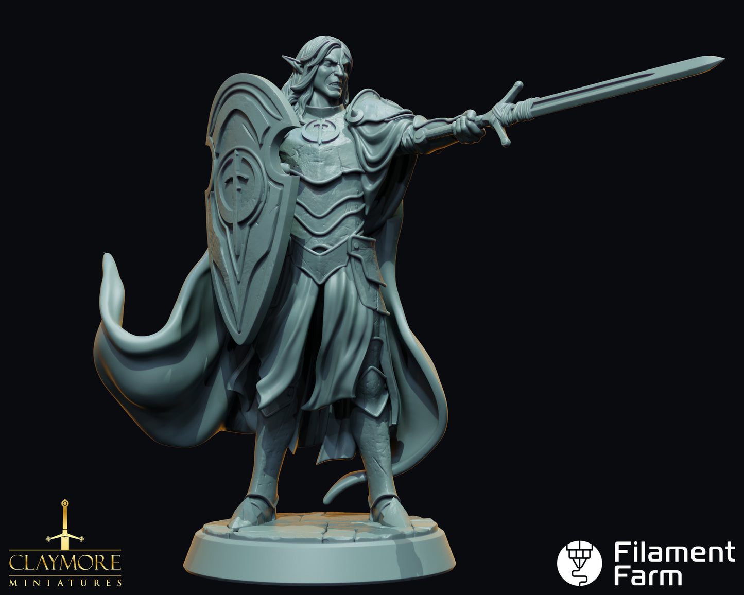 Saeltheris "Shadowbane" - Dwellers of the Underdark - Highly Detailed Resin 3D Printed Miniature