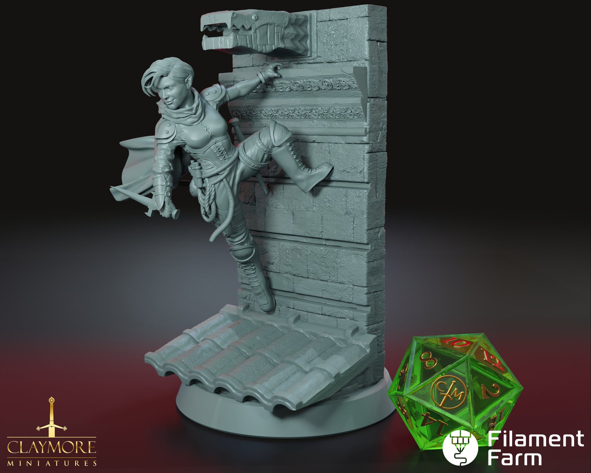Chrystina The Rogue - The Lost Expedition - Highly Detailed Resin 3D Printed Miniature