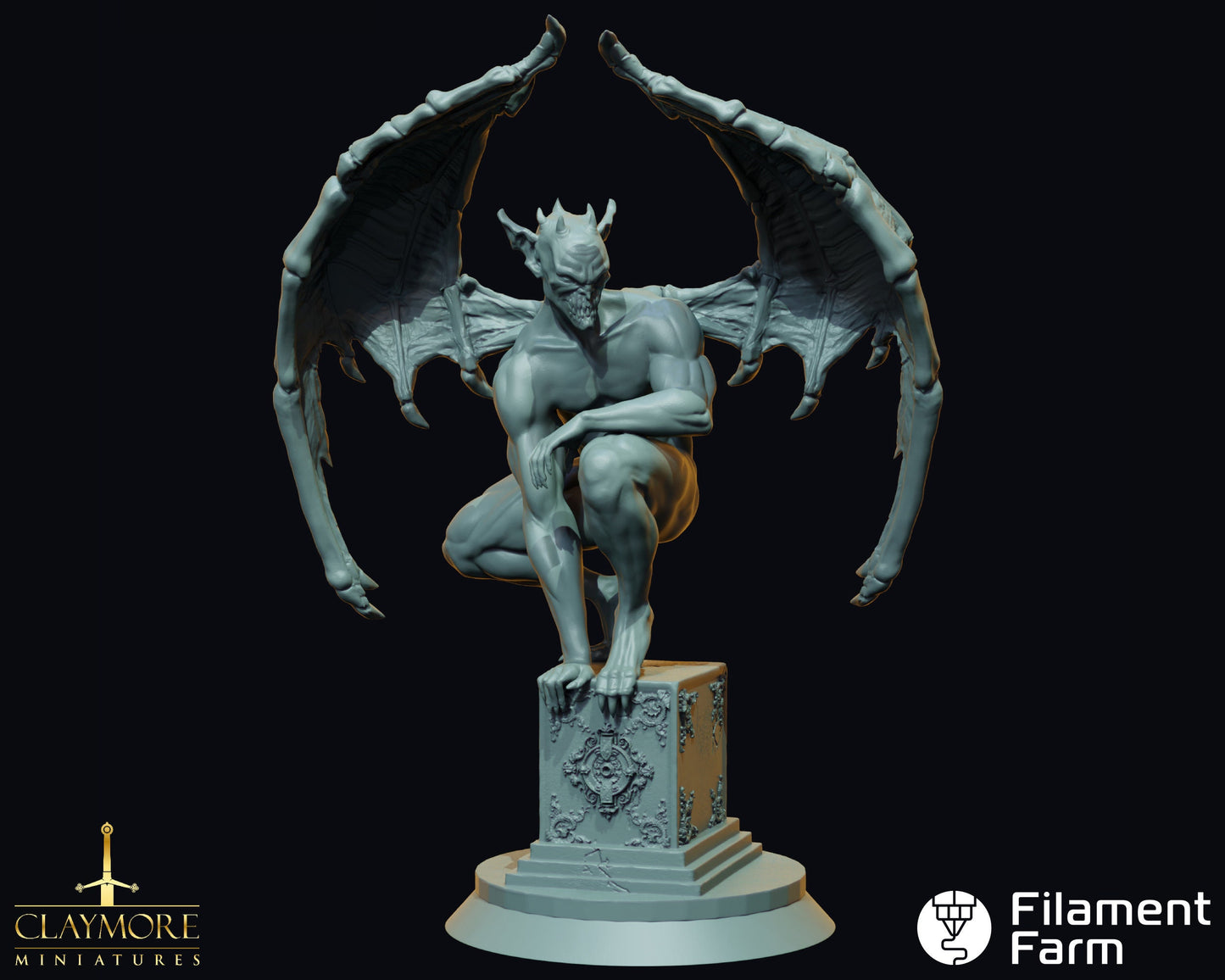 Gargoyle - A Feast of Blood - Highly Detailed Resin 8k 3D Printed Miniature