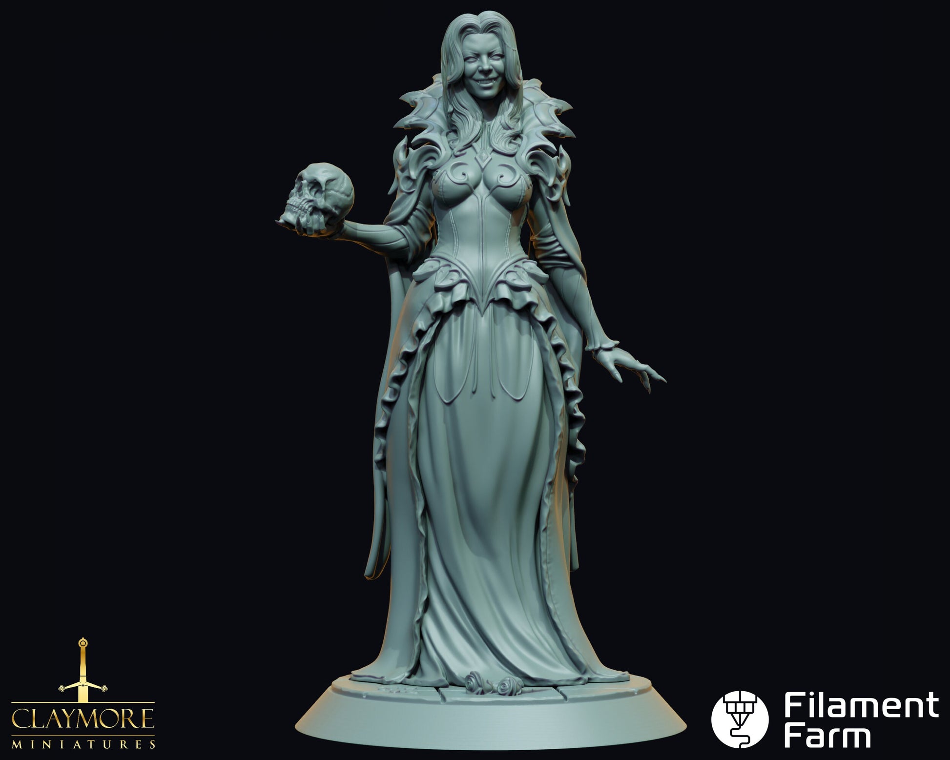 Nightmother, Vampire Queen - A Feast of Blood - Highly Detailed Resin 8k 3D Printed Miniature