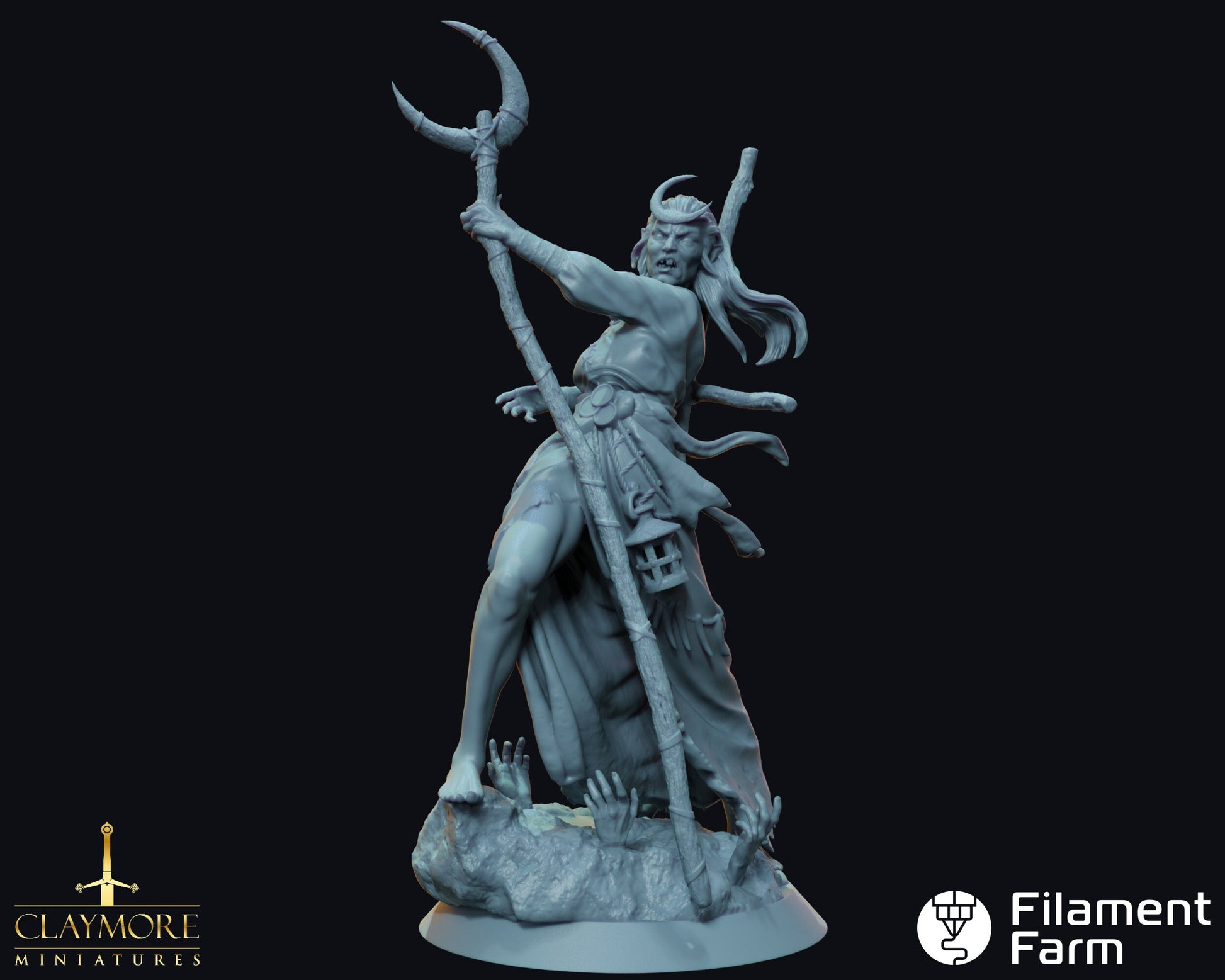 Night Hag - Whispers in the Swamp - Highly Detailed Resin 8k 3D Printed Miniature