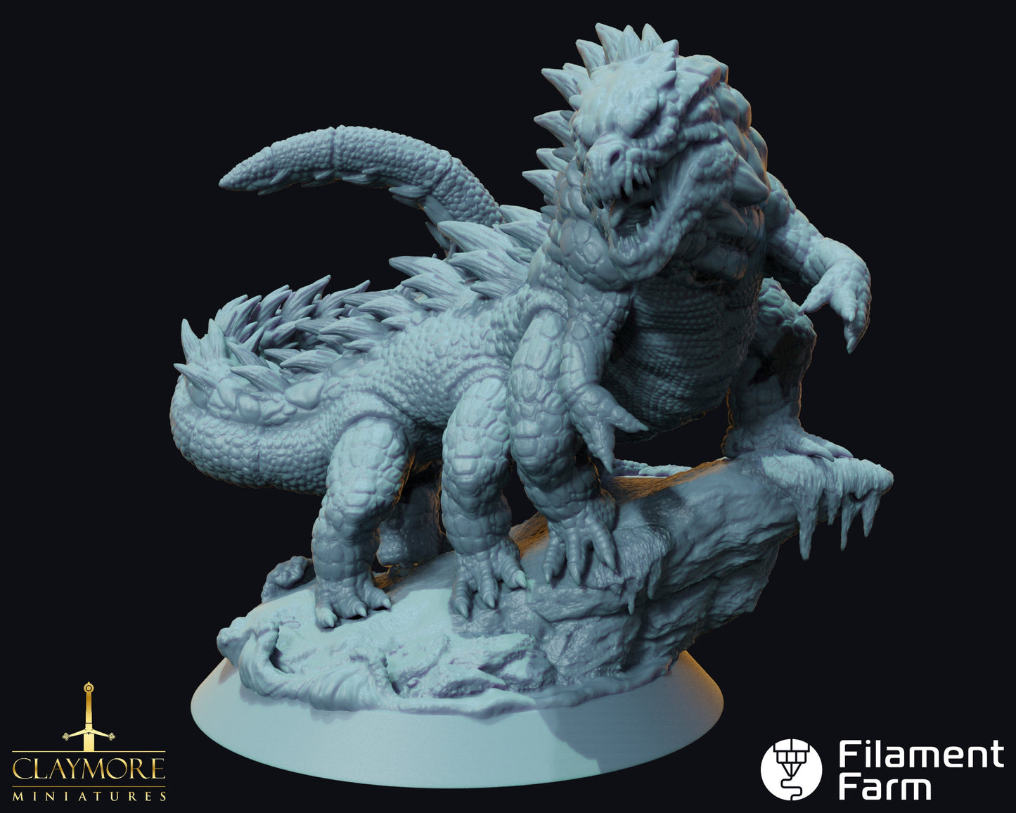 Basilisk - Whispers in the Swamp - Highly Detailed Resin 8k 3D Printed Miniature