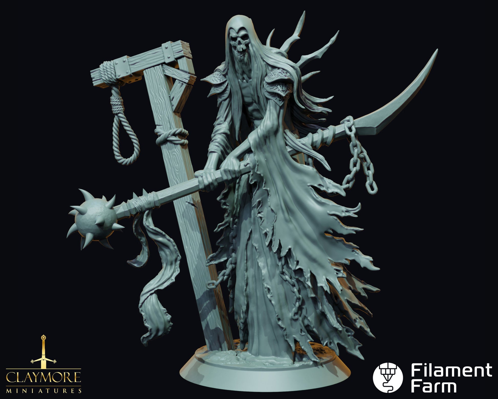 Gallows Whisperer - A Feast of Blood - Highly Detailed Resin 8k 3D Printed Miniature