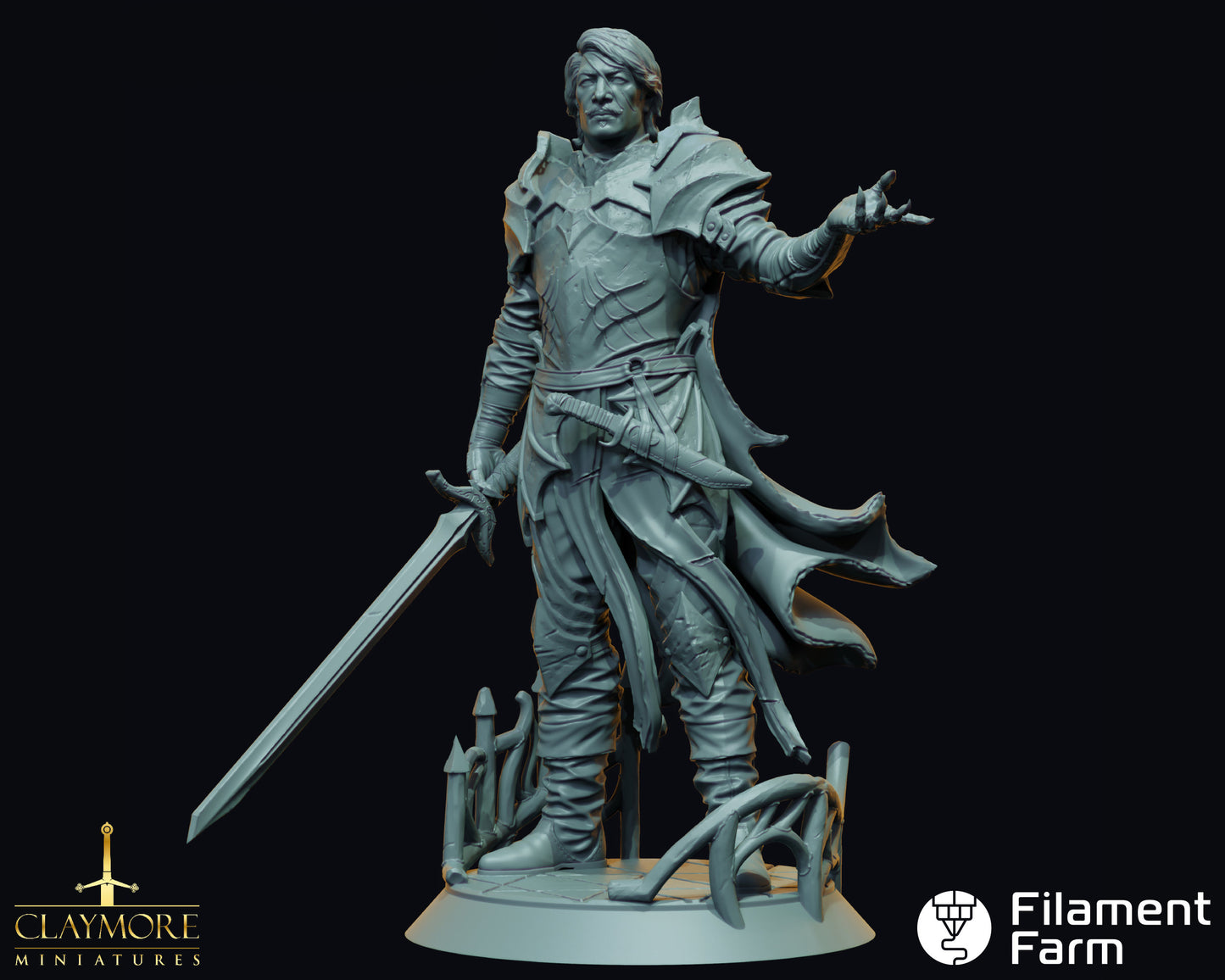 Vampire Knight - A Feast of Blood - Highly Detailed Resin 8k 3D Printed Miniature