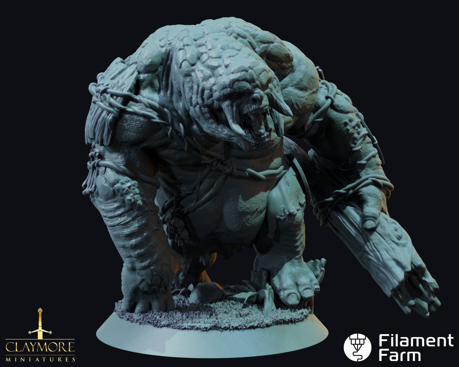 Forest Troll - Whispers in the Swamp - Highly Detailed Resin 8k 3D Printed Miniature