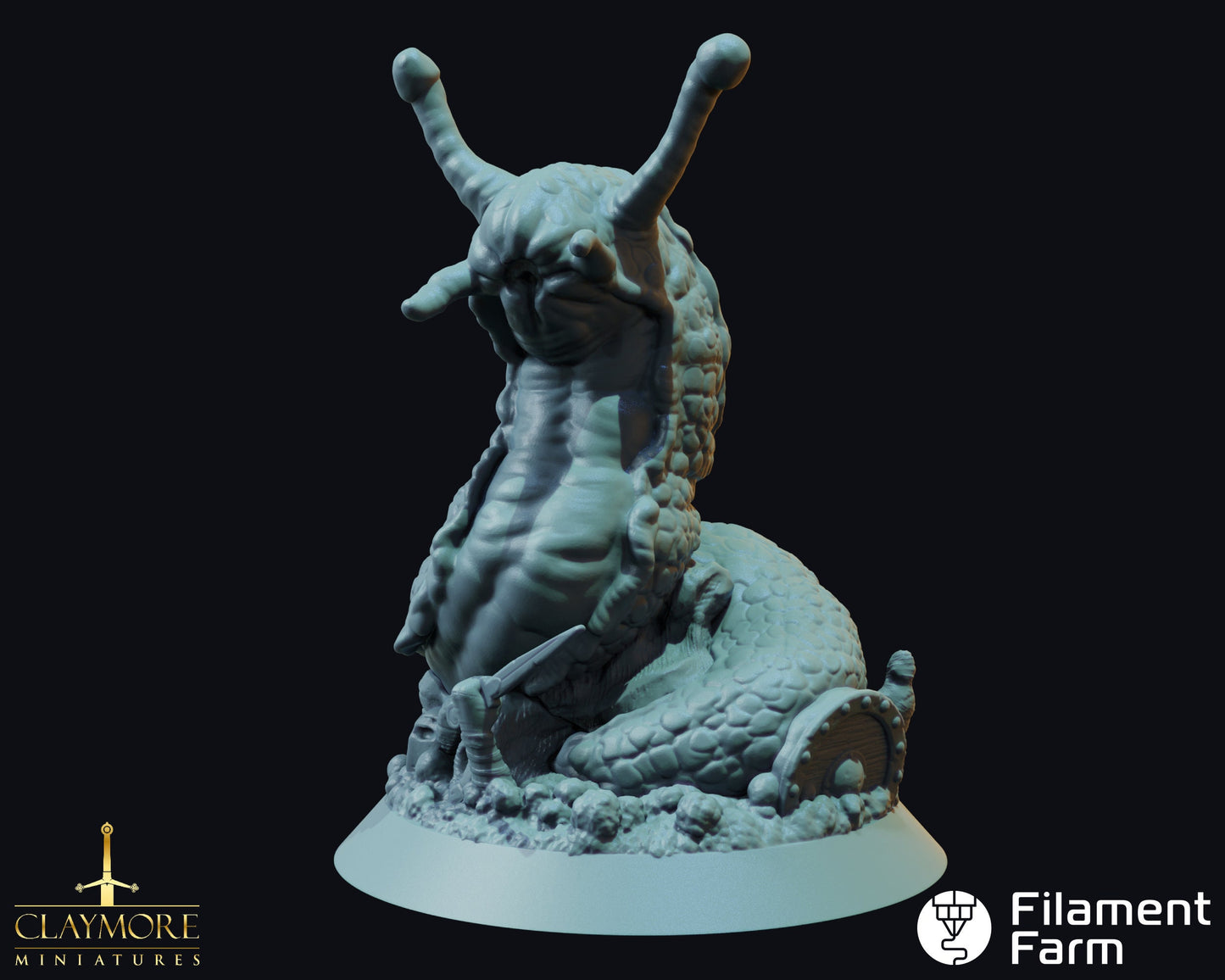 Giant Slug - Whispers in the Swamp - Highly Detailed Resin 8k 3D Printed Miniature
