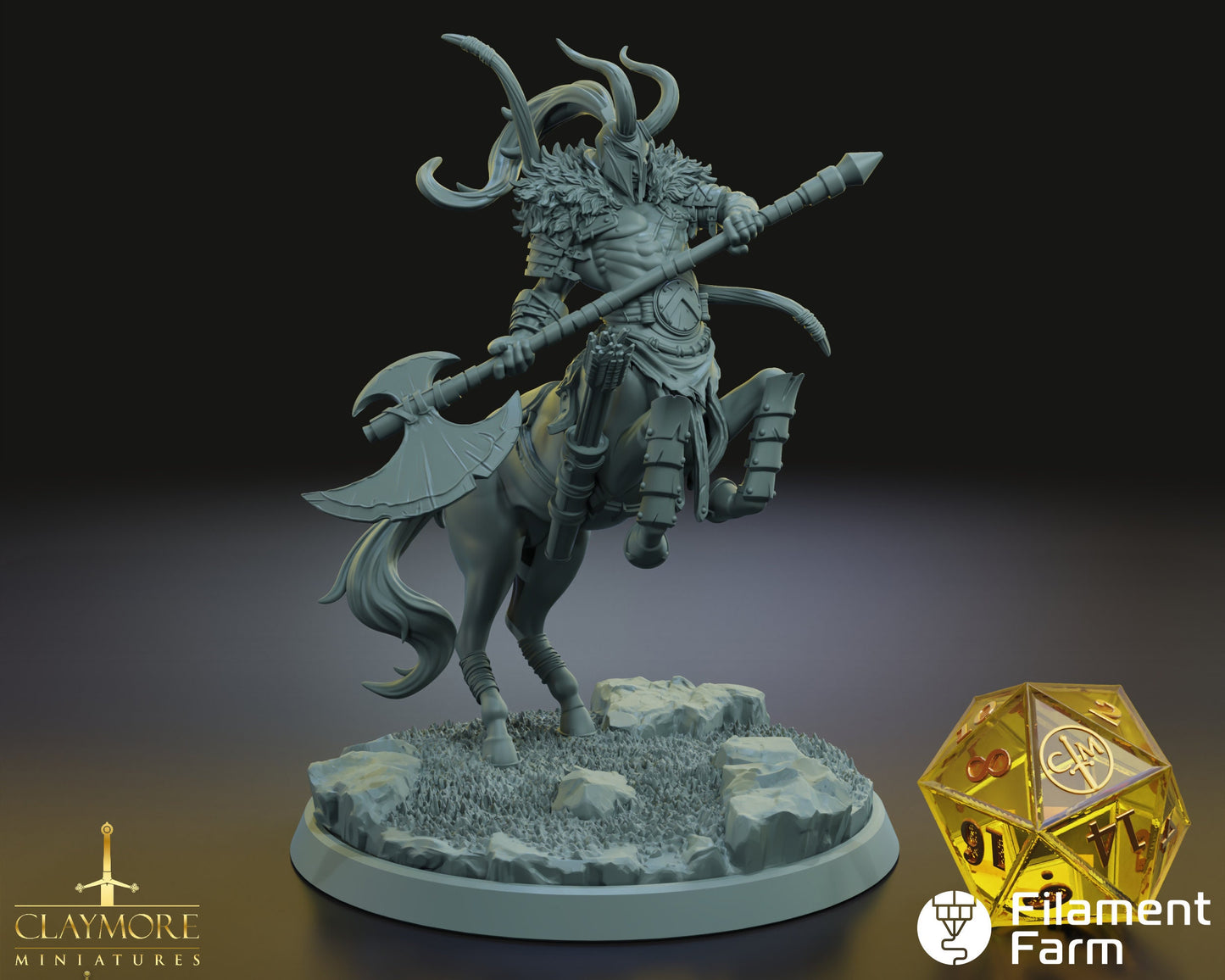 Centaur - Heroes Above, Hades Below - Highly Detailed Resin 3D Printed Miniature