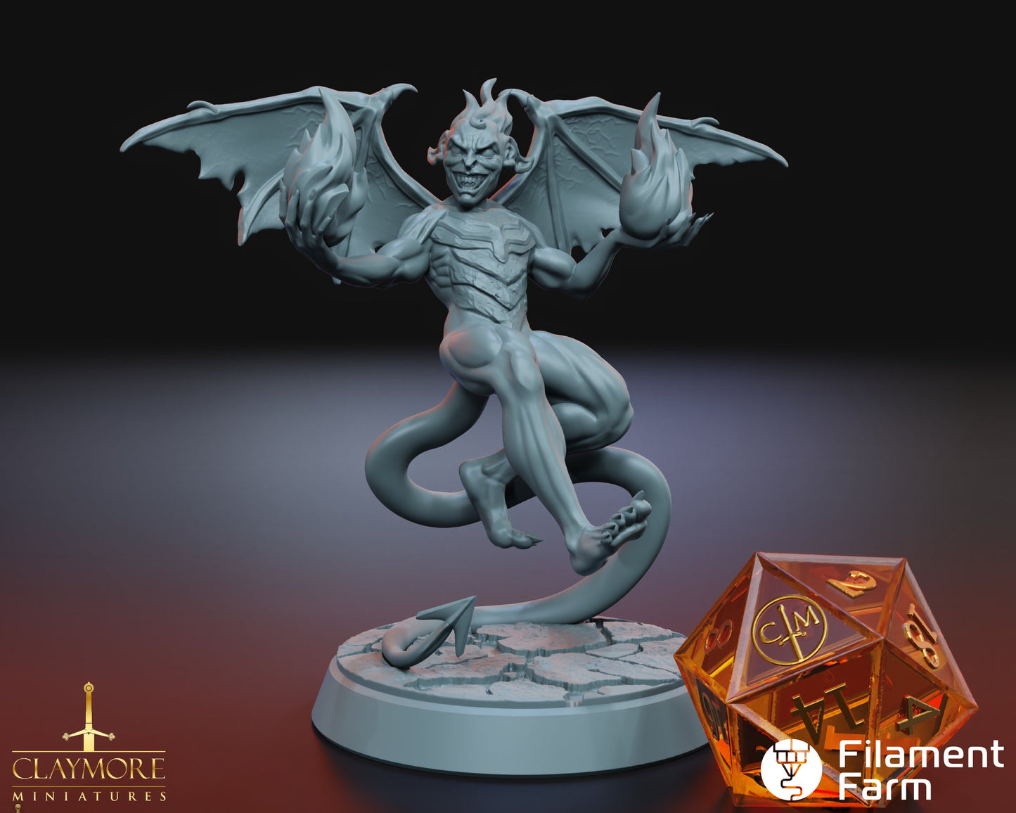 Hellfire Imp - Wages of Sin - Highly Detailed Resin 3D Printed Miniature