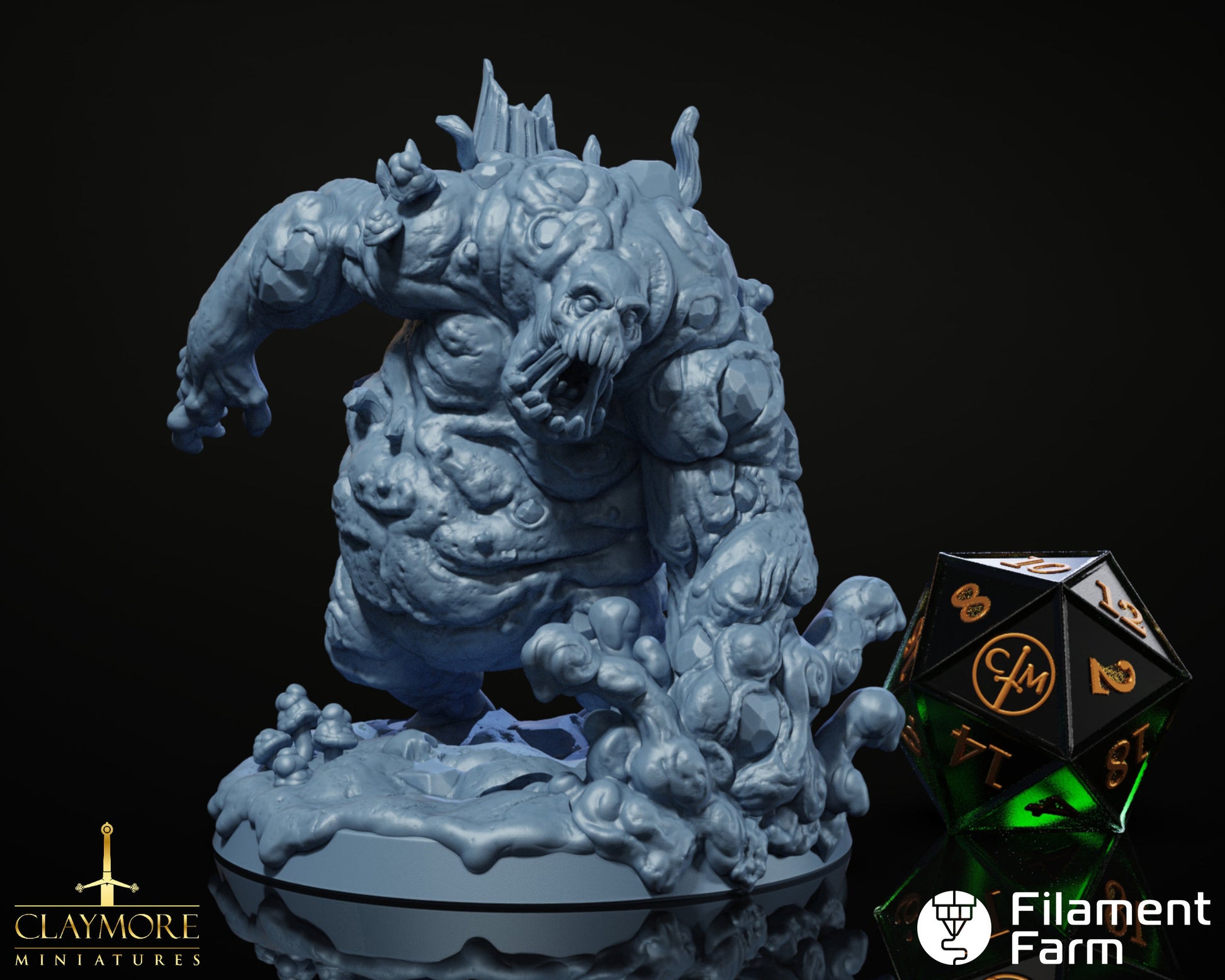 Swamp Golem - Return to the Whispering Swamps - Highly Detailed Resin 8k 3D Printed Miniature
