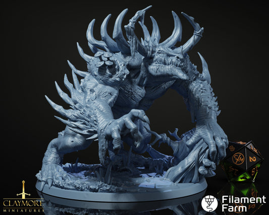 Swamp Beast - Return to the Whispering Swamps - Highly Detailed Resin 8k 3D Printed Miniature