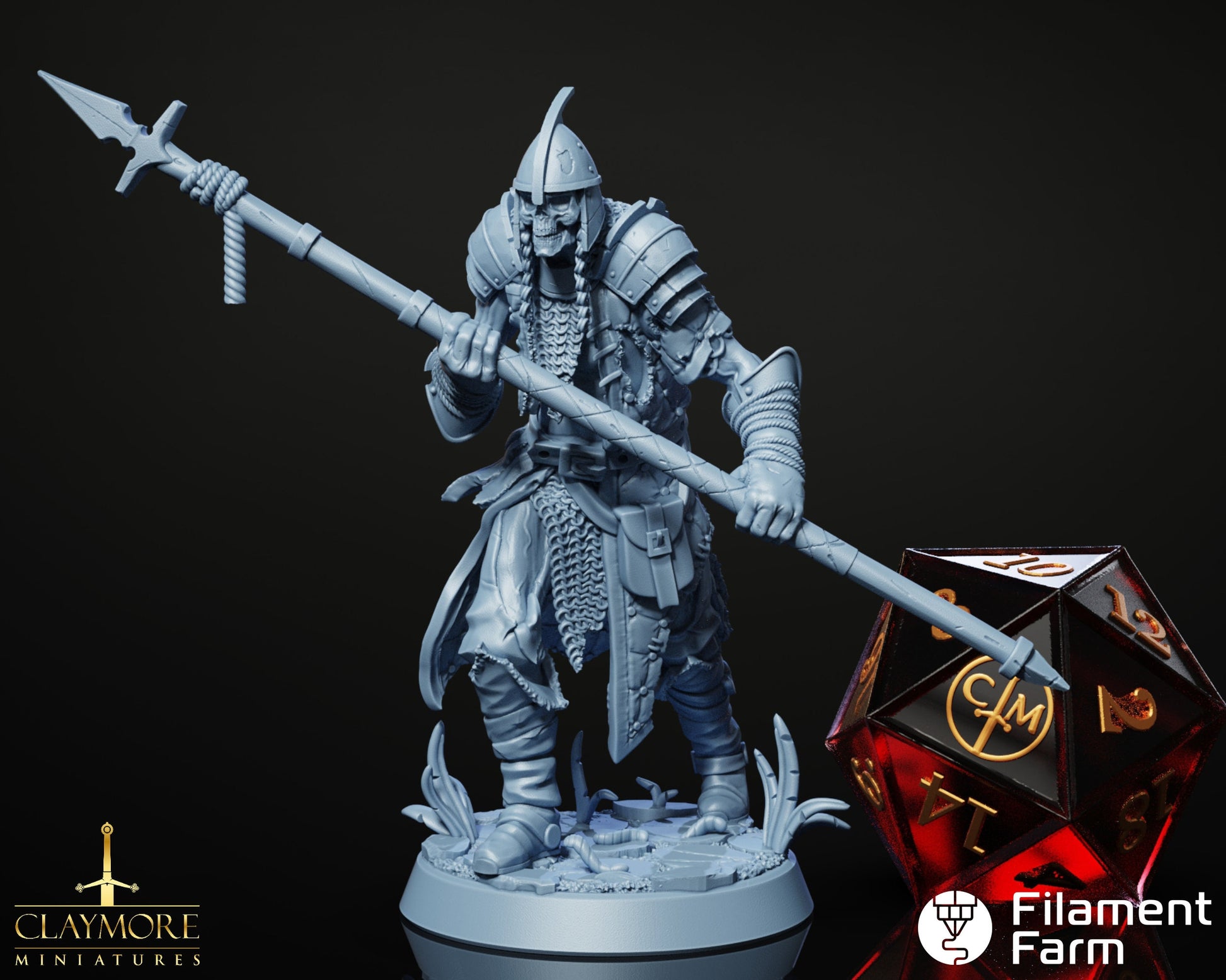 Undead Guardsman - The Archlich's Academy - Highly Detailed Resin 8k 3D Printed Miniature