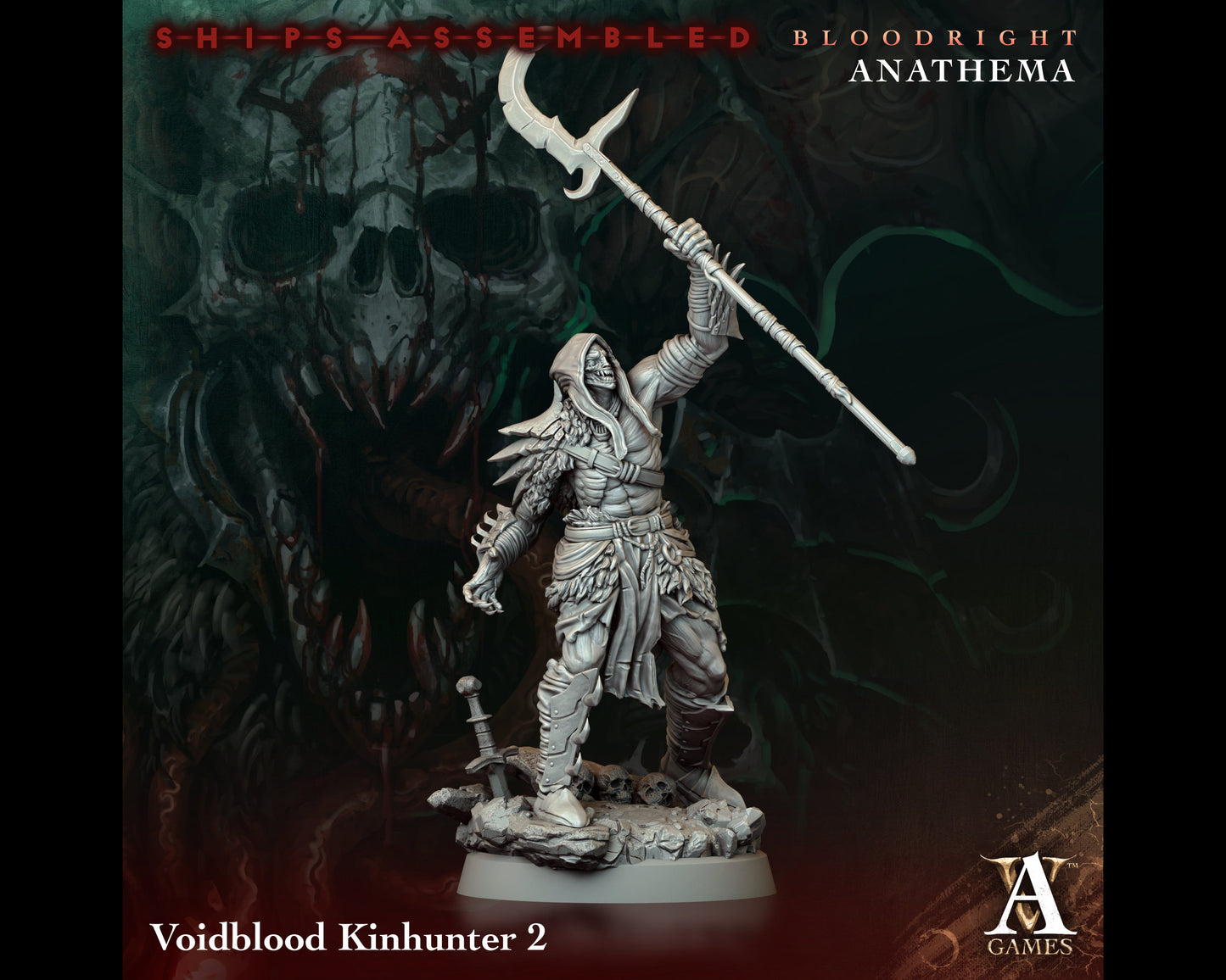 Kinhunter 2 - Bloodright Anathema - Highly Detailed Resin 8k 3D Printed Miniature