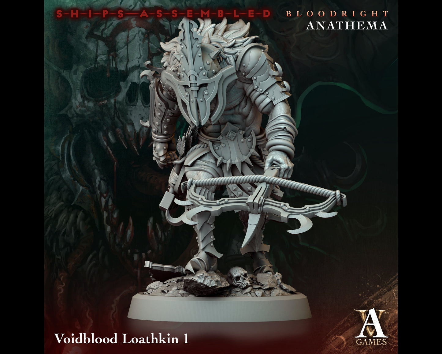 Loathkin 1 - Bloodright Anathema - Highly Detailed Resin 8k 3D Printed Miniature