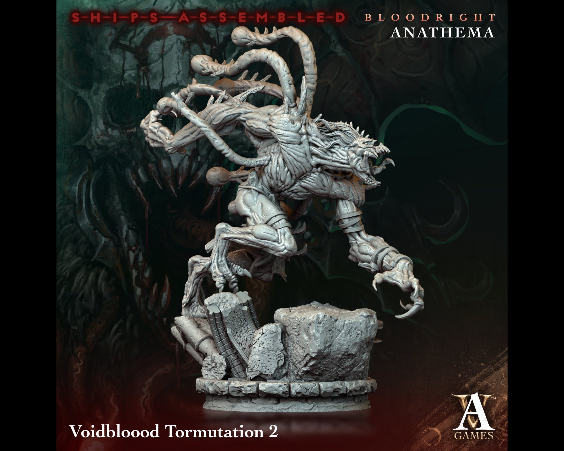 Tormutation 2 - Bloodright Anathema - Highly Detailed Resin 8k 3D Printed Miniature