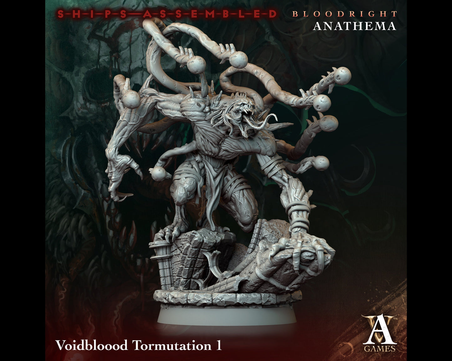 Tormutation 1 - Bloodright Anathema - Highly Detailed Resin 8k 3D Printed Miniature