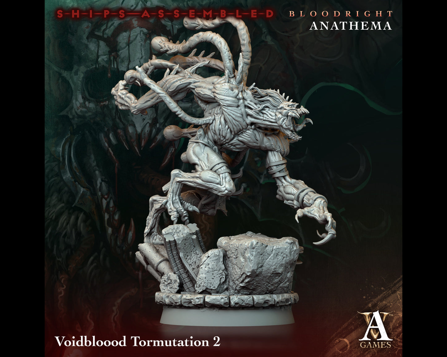 Tormutation 2 - Bloodright Anathema - Highly Detailed Resin 8k 3D Printed Miniature