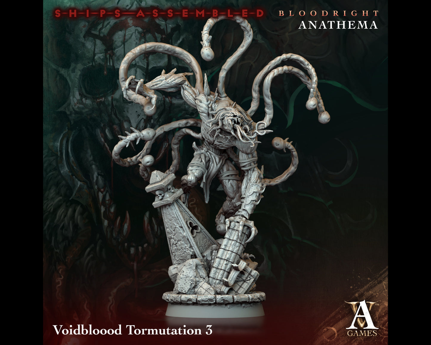 Tormutation 3 - Bloodright Anathema - Highly Detailed Resin 8k 3D Printed Miniature