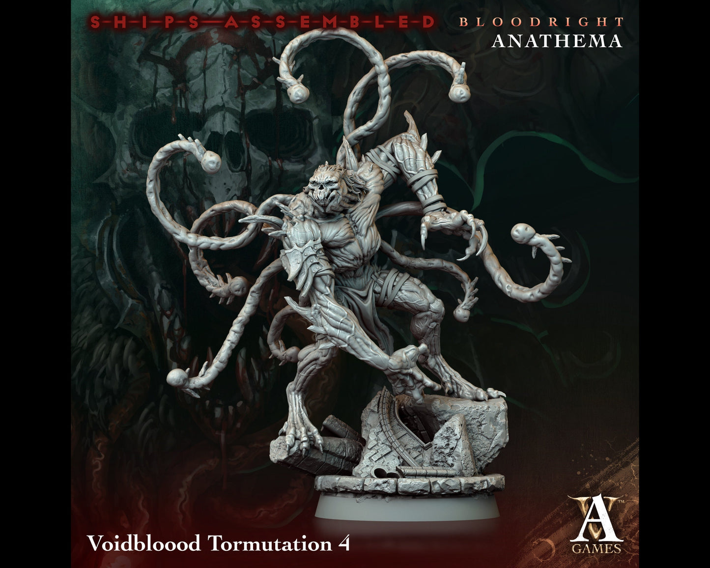 Tormutation 4 - Bloodright Anathema - Highly Detailed Resin 8k 3D Printed Miniature