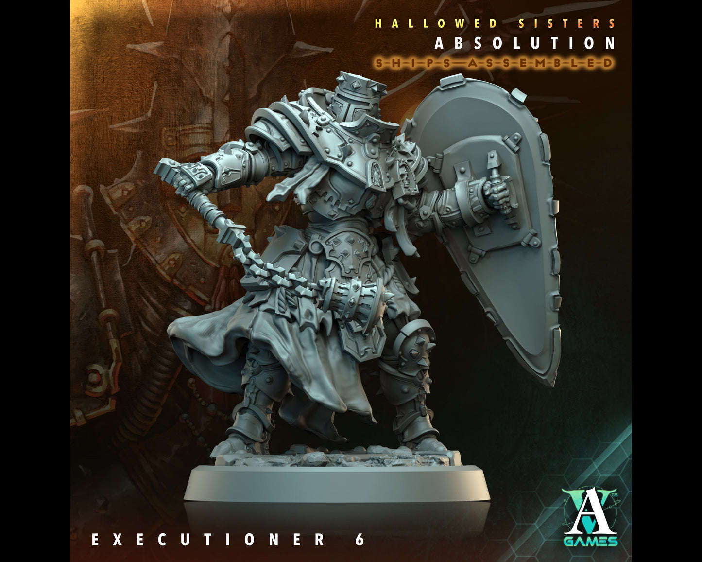 Executioner 6 - Hallowed Sisters - Highly Detailed Resin 8k 3D Printed Miniature