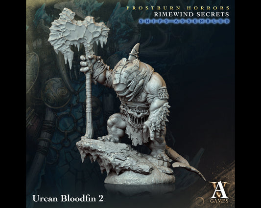 Urcan Bloodfin 2 - Rimewind Secrets - Highly Detailed Resin 8k 3D Printed Miniature