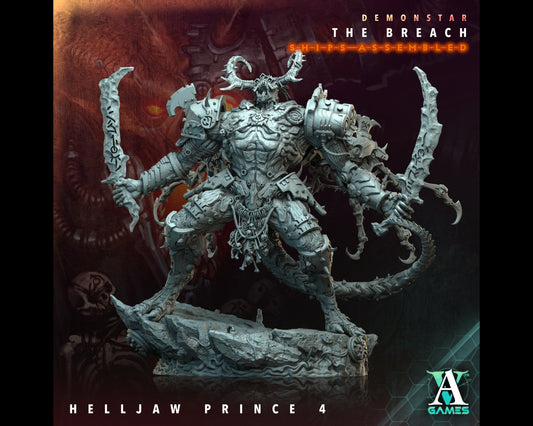 Helljaw Prince 4 - Demonstar: The Breach - Highly Detailed Resin 8k 3D Printed Miniature