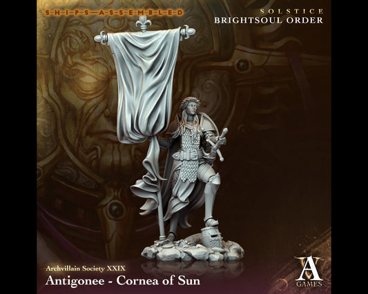 Antigonee, Cornea of Sun - Brightsoul Order - Highly Detailed Resin 8k 3D Printed Miniature