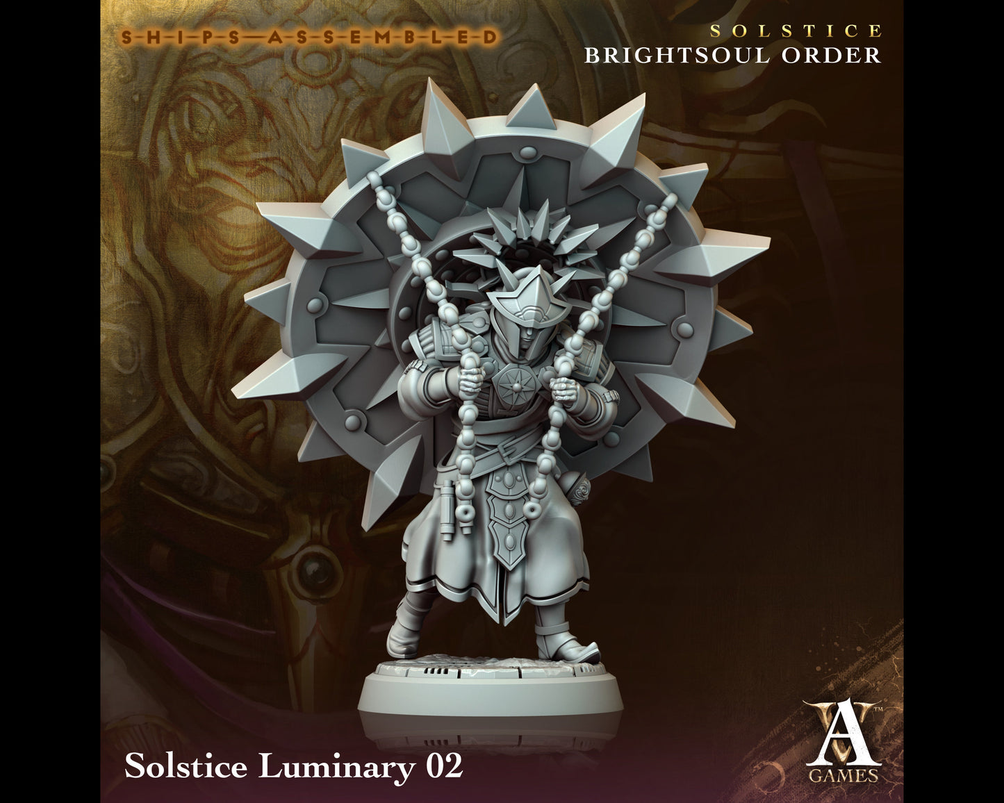 Solstice Luminary 2 - Brightsoul Order - Highly Detailed Resin 8k 3D Printed Miniature