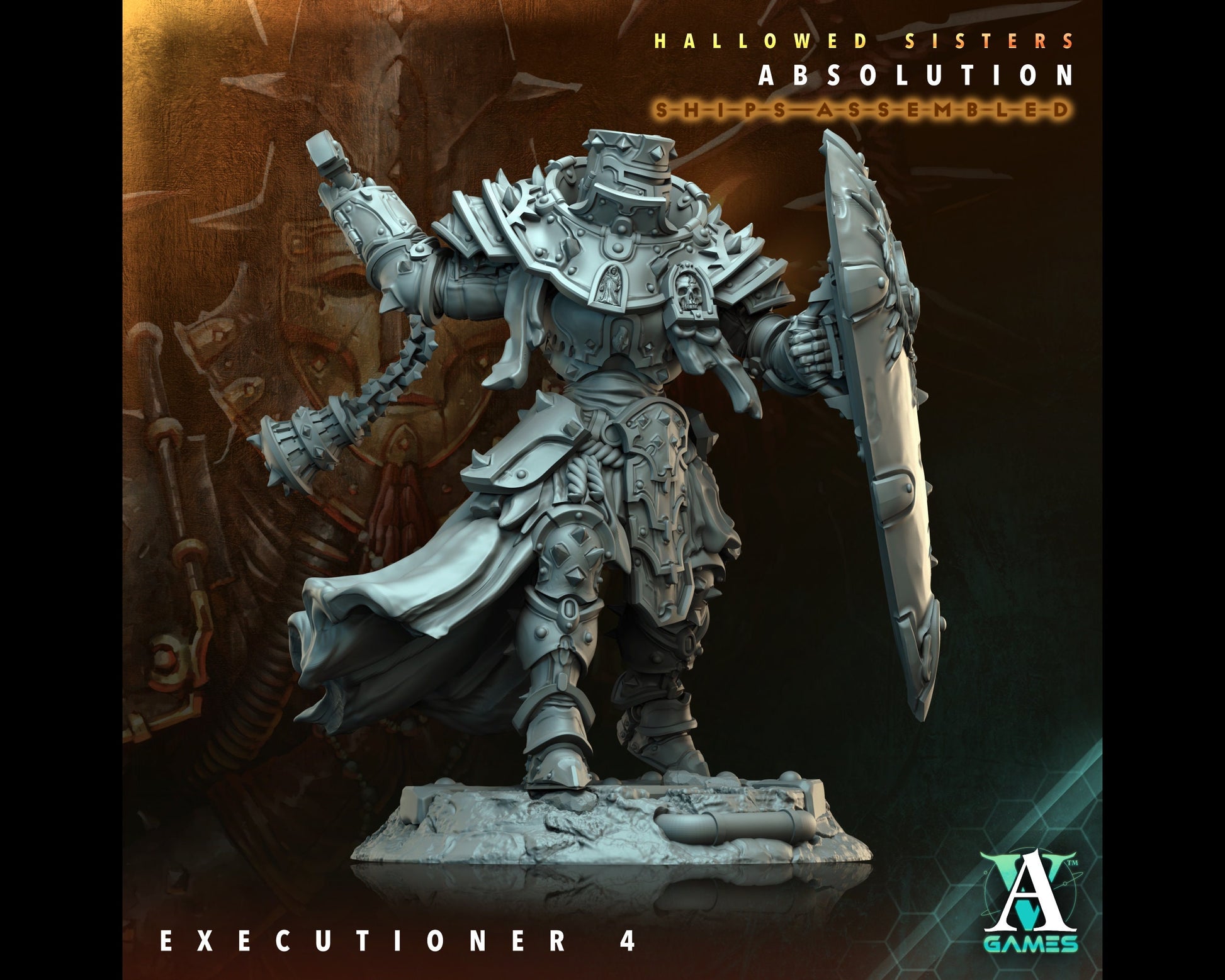 Executioner 4 - Hallowed Sisters - Highly Detailed Resin 8k 3D Printed Miniature