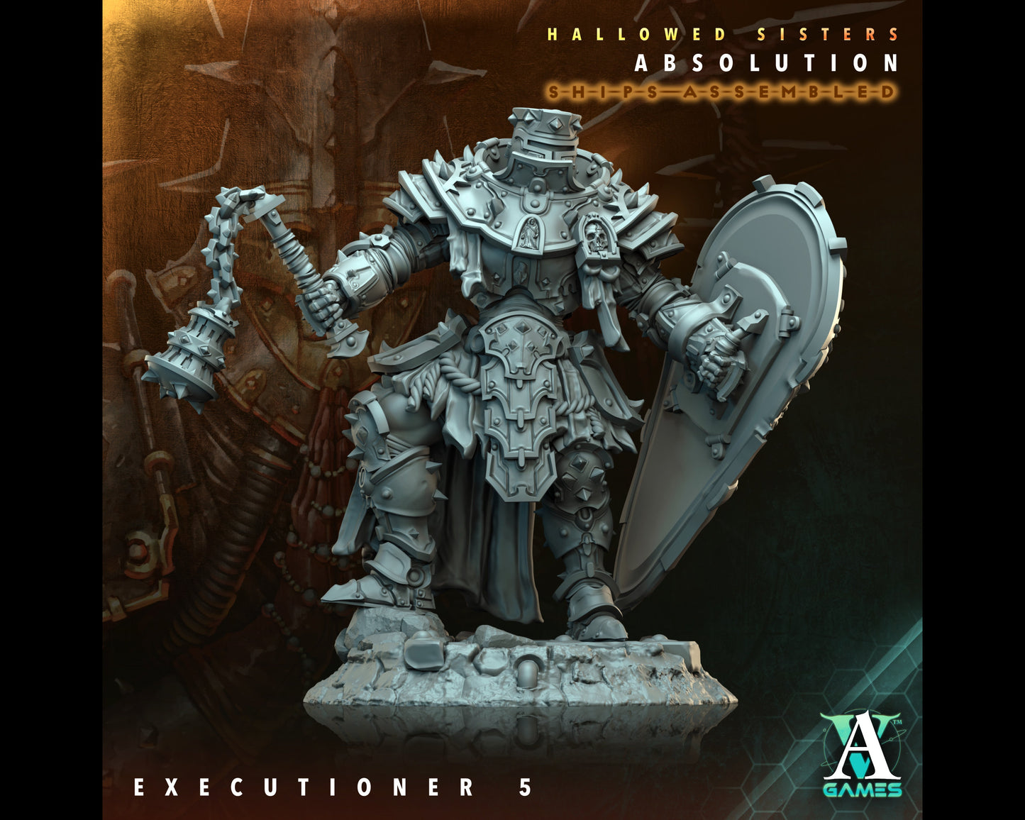 Executioner 5 - Hallowed Sisters - Highly Detailed Resin 8k 3D Printed Miniature