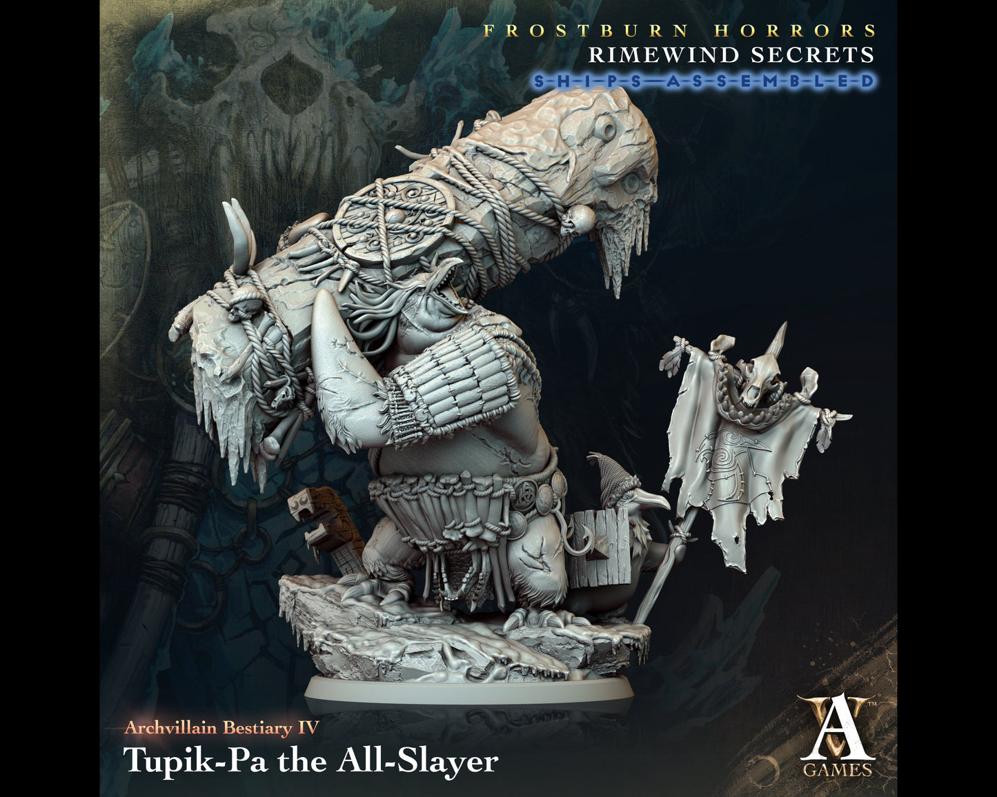 Tupik-Pa, The All-Slayer - Rimewind Secrets - Highly Detailed Resin 8k 3D Printed Miniature