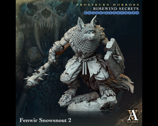 Fenwir Snowsnout 2 - Rimewind Secrets - Highly Detailed Resin 8k 3D Printed Miniature