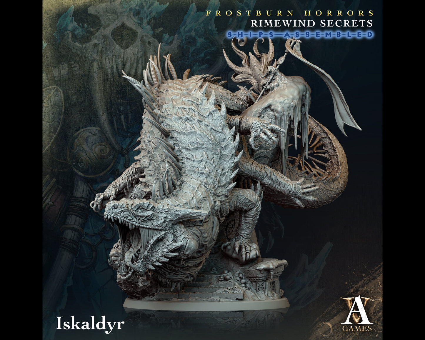 Iskaldyr - Rimewind Secrets - Highly Detailed Resin 8k 3D Printed Miniature