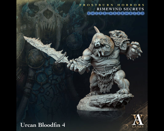 Urcan Bloodfin 4 - Rimewind Secrets - Highly Detailed Resin 8k 3D Printed Miniature