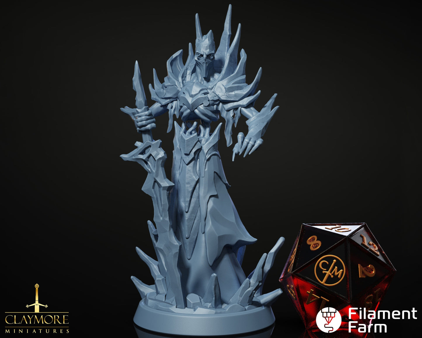 Hallorgarath - The Frostwind War - Highly Detailed Resin 8k 3D Printed Miniature